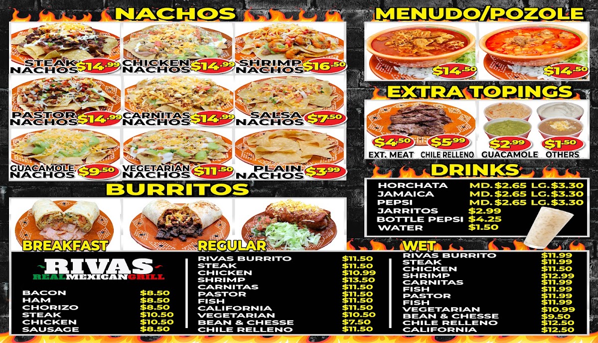 Rivas Mexican Grill #8 Menu-2